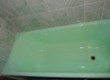 Покрытие ванн зеленой эмалью
