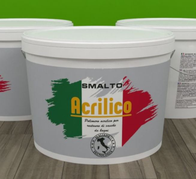 Жидкий акрил Smalto Acrilico для восстановления ванн